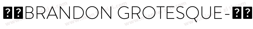 字体BRANDON GROTESQUE字体转换